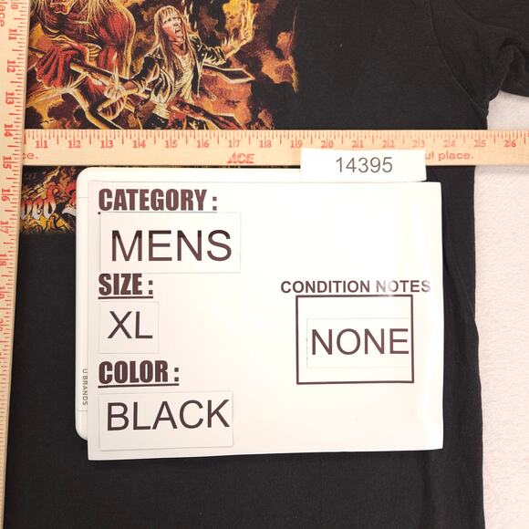 Iron Maiden Hallowed be Thy Name Band T Shirt Adult Mens Size XL Black - Picture 6 of 8